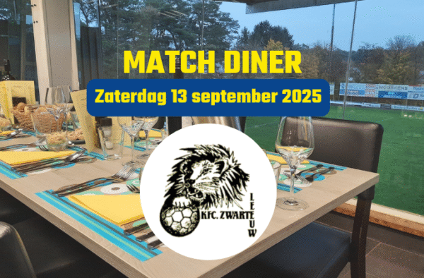 Matchdiner Zwarte Leeuw